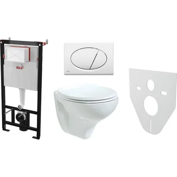 Alcaplast AM101/1120 Sádromodul komplet do sádrokartonu se závěsným WC Creavit STANDARD TP320 + bidet 2v1