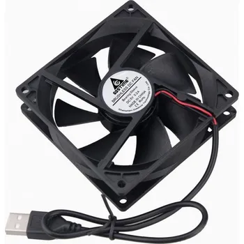 PC ventilátor Ventilátor 92x92x25mm, 5V DC s USB konektorem