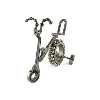 Kovová dekorace Baby bicigel