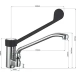 G.Gastro Směšovací baterie s jedním vývodem 5000