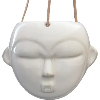 Květináč Bílý závěsný květináč PT LIVING Mask, výška 15,2 cm ID_1335774