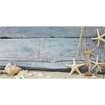 Obklad Koupelnová zádní stěna mySPOTTI aqua Seashell 90x45 cm