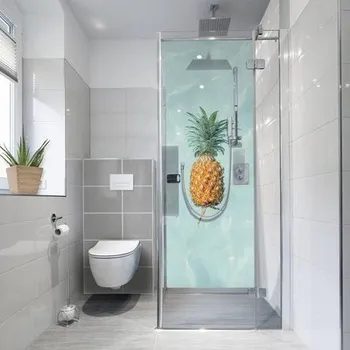 Samolepící PVC tapeta do koupelny mySPOTTI fresh Happy Pineapple 90x210 cm