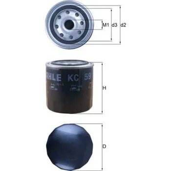 Filtr do auta Palivový filtr MAHLE KC 59