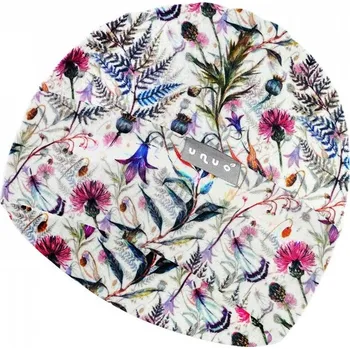 Čepice UNUO Dětská fleecová čepice Sport, louka s konvalinkami