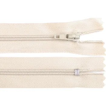 Spirálový zip No 3 délka 18 cm autolock, barva 306 béžová nejsv.