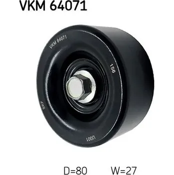 Vratná/vodicí kladka, klínový žebrový řemen SKF VKM 64071