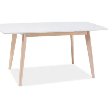 Jídelní stůl Jídelní stůl COMBO II, Bílá/Bělený dub 120(160)X80