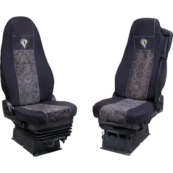 Potah sedadla Autopotahy textilní pro VOLVO FH od 2008, černo-šedá barva (č. 110)