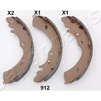 Brzdová čelist Sada brzdových čelistí JAPANPARTS GF-912AF