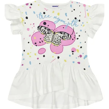Dívčí oblečení Dívčí tričko - Winkiki WKG 91350, smetanová Barva: Bílá, Velikost: 98