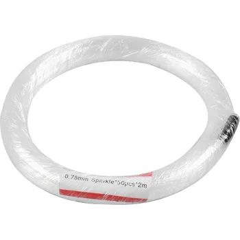 Dekorativní svítidlo Optický kabel 0.75mm, jiskry, 50x 2 metry, čirý vodič světla