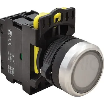 tlačítko Tracon NYG3-LW Výstupní tlačítko, bílé 1×NO, 5A/230V AC-15, IP65, LED 230V AC/DC (Tracon NYG3-LW)