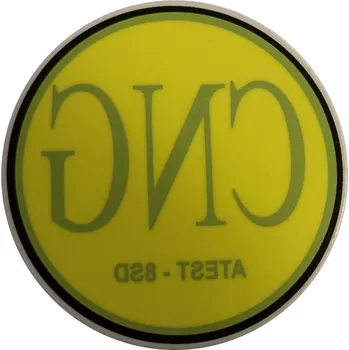 Samolepicí dekorace na vozidlo CNG samolepka na sklo vnitřní 71 mm