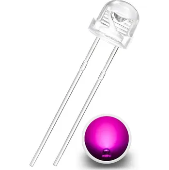 Dioda LED Dioda 5mm, 120°, Růžová