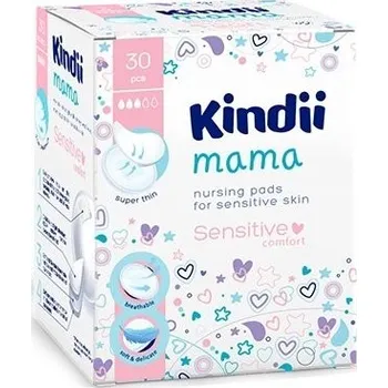 Menstruační vložka Kindii Mama Sensitive prsní vložky 30ks