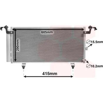 Výparník klimatizace Kondenzátor, klimatizace VAN WEZEL 51005084