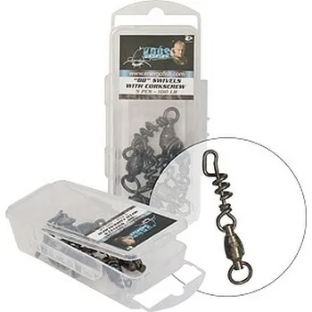 KOÓS - Ložiskový obratlík + spirálovitá karabina Catfish 100 lb 5 ks