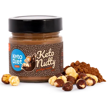 Keto dieta KetoDiet Keto Nutty proteinový krém s březovým cukrem 220 g