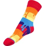 Bellatex Ponožky dětské Barvy, červená, oranžová, modrá