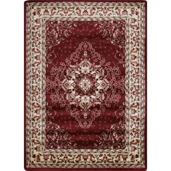 Koberec JUTEX Kusový koberec Metal 6281B krémová/červená BARVA: Červená, ROZMĚR: 140x200 cm