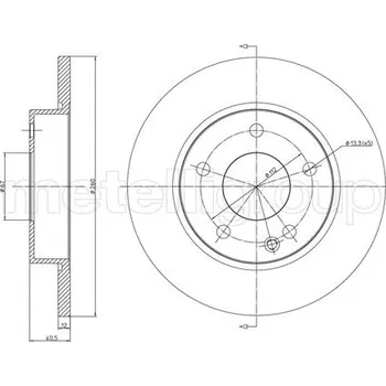 Brzdový kotouč Brzdový kotouč METELLI 23-0470C