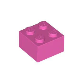 Hračka 3003 Dark Pink Brick 2 x 2 (Tmavě růžová cihla 2 x 2)