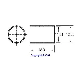 Startér Kluzné ložisko 11,95 x 13,15 x 18,40 mm