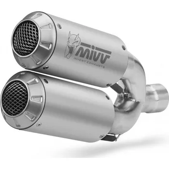 Výfuk pro motocykl 2 koncovky výfuku MIVV MK3 D.042.SM3X Nerez