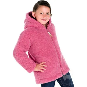 Dívčí oblečení Dětská zimní bunda s kapucí z ovčí vlny 140-146 růžová, Barevné varianty Růžová, Velikosti 140 200-100-00020