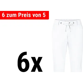 Pánské kalhoty G.Gastro (6 pieces) KARLOWSKY | Men's Stretch Chino Work Trousers – White - EU 54 - Easy-care stretch