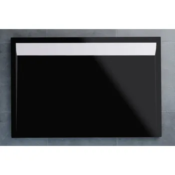 Sprchová vanička SanSwiss WIA 90 100 04 154 Sprchová vanička obdélníková 90×100 cm černá, kryt bílý WIA 90 100 04 154