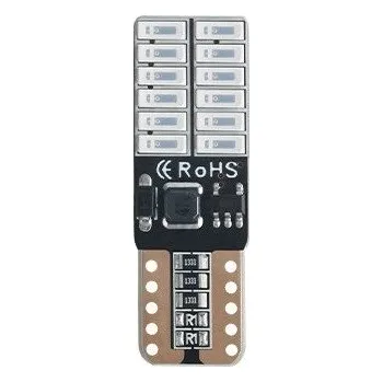 Autožárovka LED 24x 4014 SMD patice T10, W5W, CANBUS - Modrá