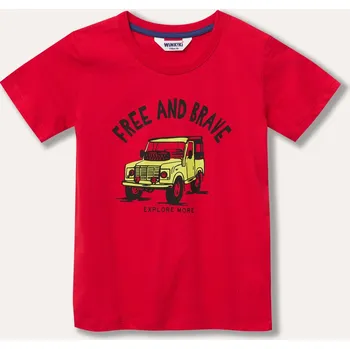 Chlapecké tričko Chlapecké tričko - Winkiki WKB 31123, červená Barva: Červená, Velikost: 98