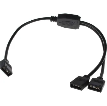LED osvětlení Rozbočka kabelová pro RGB pásky, černá, 2x výstup