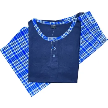 Pánské pyžamo n-feel Pánské bavlněné pyžamo krátké - Elfeen N016 Barva: Tmavě modrá, Velikost: XL