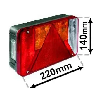 Osvětlení automobilu Zadní světlo VAN WEZEL 9902926