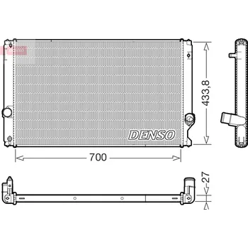 Chladič motoru Chladič, chlazení motoru DENSO DRM51019