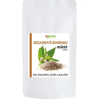 Sušená potravina IPJ NATUR s.r.o. Sezamové semínko mleté 250g IPJ NATUR 4985