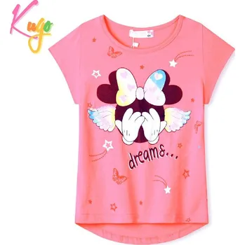 Dívčí oblečení Dívčí tričko kr.r. KUGO WT0885, světle růžové