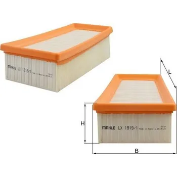 Filtr do auta Vzduchový filtr MAHLE LX 1919/1