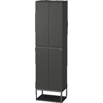 Koupelnový nábytek Koupelnová vysoká skříňka Intedoor Landau Metal 50 cm antracit