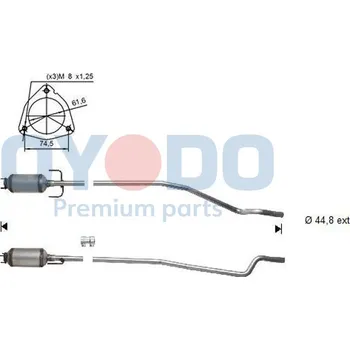 Filtr pevných částic Filtr sazových částic, výfukový systém Moto-Profil 20N0043-OYO