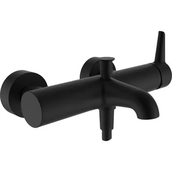 Vodovodní baterie Laufen Pure vanová nástěnná páková baterie, PVD titan černý mat HF901760428600