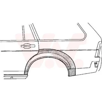 Blatník karosérie Boční stěna VAN WEZEL 5834143