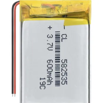 Li-Pol baterie 600mAh, 3.7V, 582535
