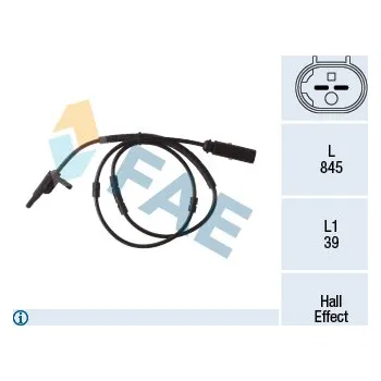 ABS Snímač, počet otáček kol FRANCISCO ALBERO S.A. 78292