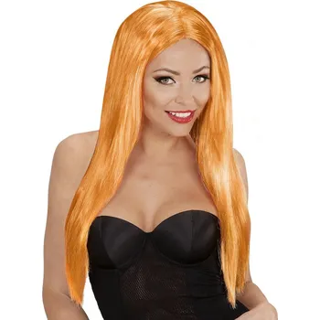 Karnevalová paruka Paruka oranžová dlouhá
