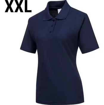 Dámské tričko G.Gastro Ladies' Uniform Polo Shirt – Navy - Size XXL - Short Sleeve - 65/35 Polycotton