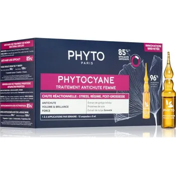 Vlasová regenerace Phyto Phytocyane Women Treatment péče pro podporu růstu a proti vypadávání vlasů 12x5 ml